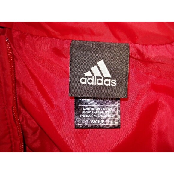 Adidas NC State Wolfpack Red Womens Puffer Vest Full Zip Embroidered Size S - Picture 7 of 7